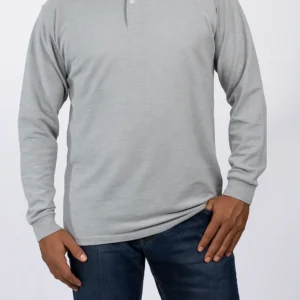 CAMIBUSO TIPO POLO GRIS CLARO