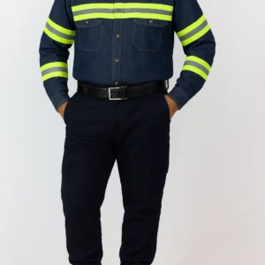 CAMISA DE JEAN CON REFLECTIVOS