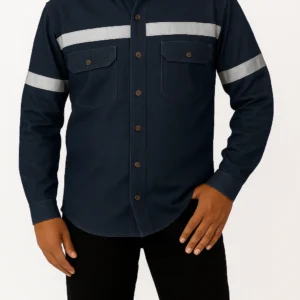 CAMISA DE JEAN CO N REFLECTIVOS GRIS