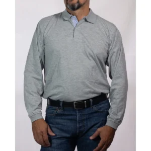 CAMIBUSO GRIS CLARO EN ALGODON